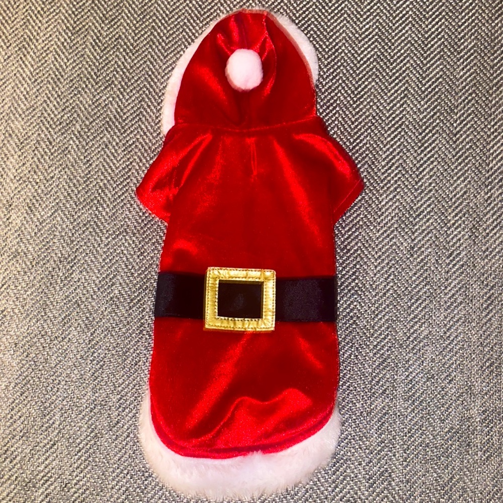 NWOT Santa Claus Dog Outfit Size XS/S